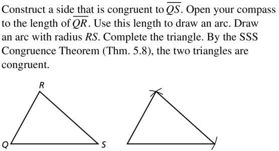 Big Ideas Math Geometry Solutions Chapter 5 Congruent Triangles 5.5 a 17