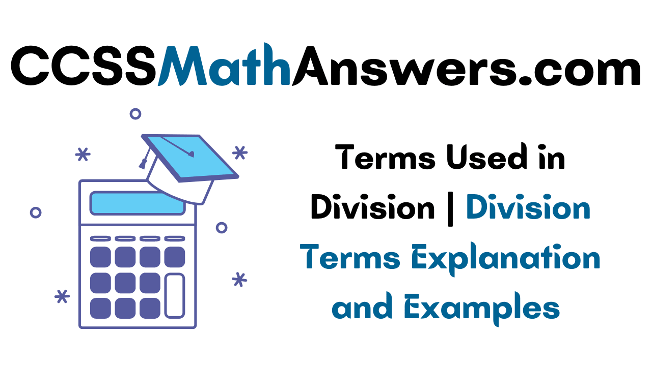 Terms Used in Division