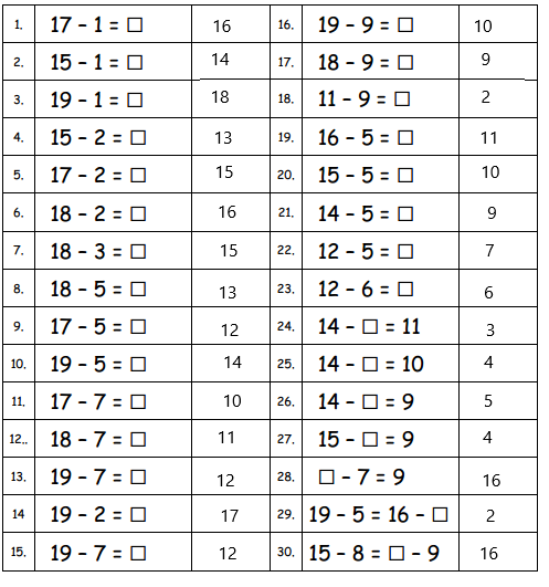 Engage-NY-Math-1st-Grade-Module-3-Lesson-11-Sprint-Answer-Key-1