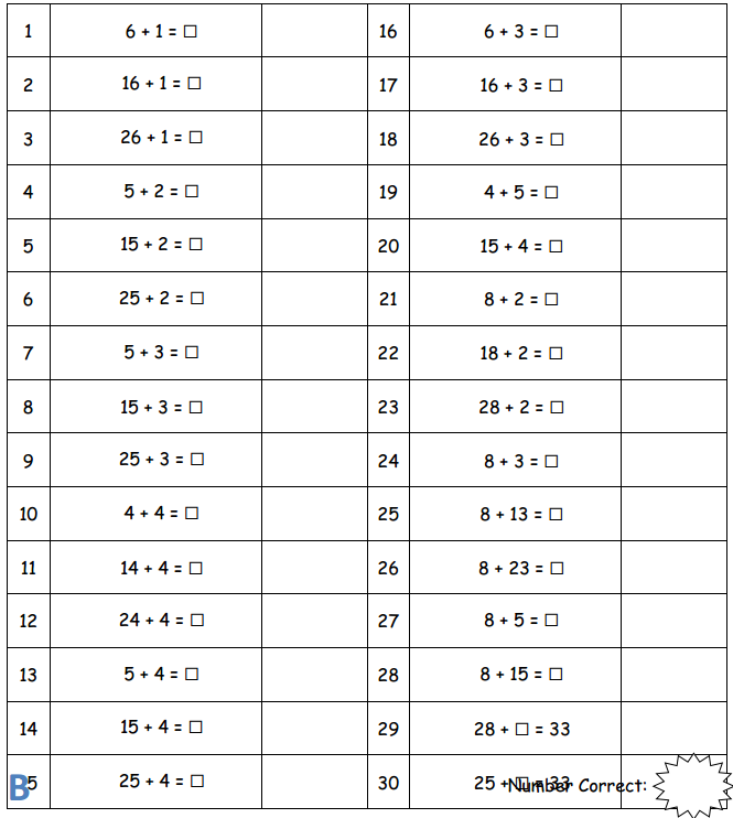 Engage NY Math 1st Grade Module 4 Lesson 19 Sprint Answer Key 1
