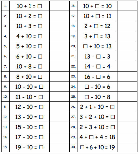 Eureka Math Grade 1 Module 2 Lesson 27 Sprint Answer Key 2