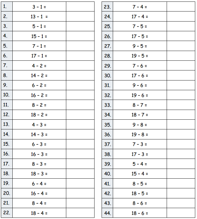 Eureka Math Grade 2 Module 3 Lesson 14 Sprint Answer Key 1