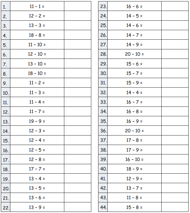 Eureka Math Grade 2 Module 4 Lesson 10 Sprint Answer Key 2