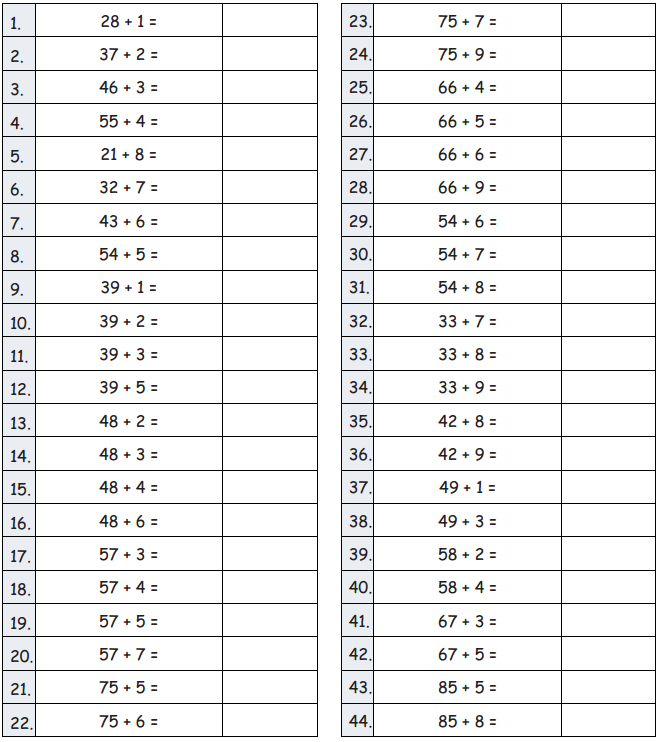 Eureka Math Grade 2 Module 4 Lesson 18 Sprint Answer Key 2