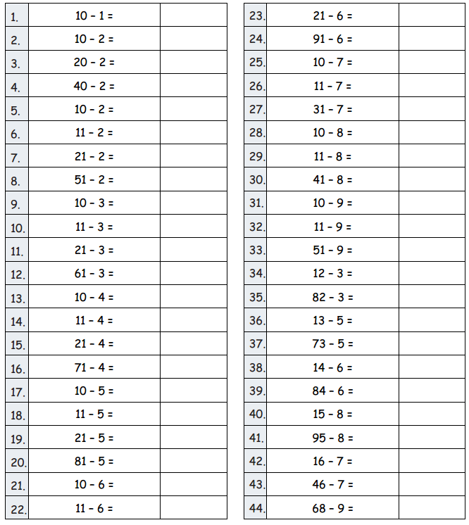 Eureka Math Grade 2 Module 4 Lesson 23 Sprint Answer Key 1