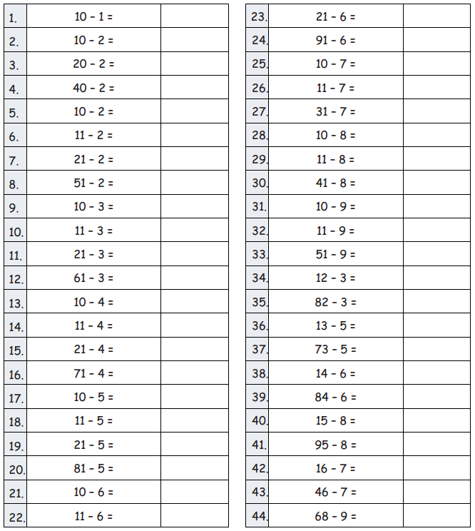Eureka Math Grade 2 Module 5 Lesson 17 Sprint Answer Key 1