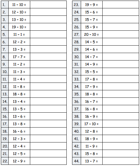 Eureka Math Grade 2 Module 6 Lesson 3 Sprint Answer Key 1