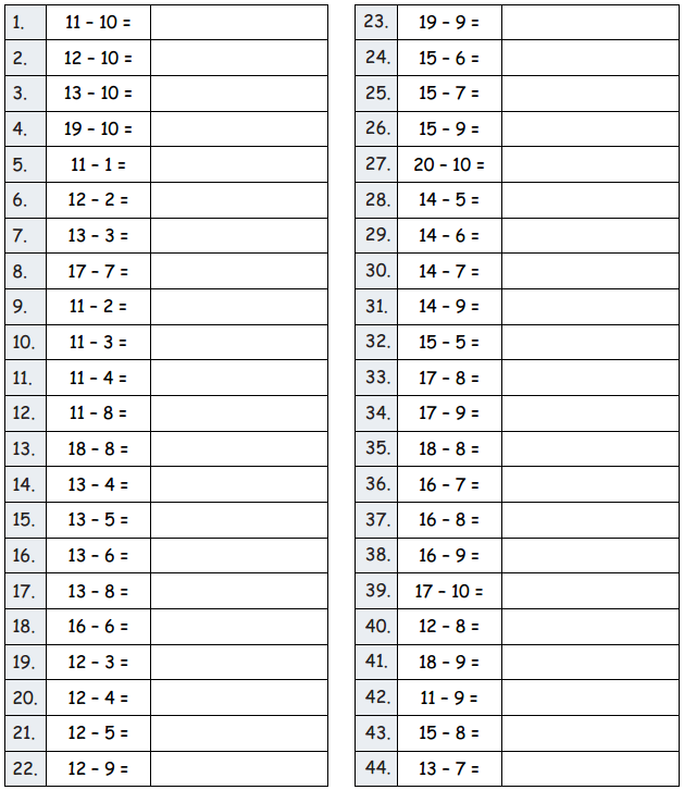 Eureka Math Grade 2 Module 6 Lesson 8 Sprint Answer Key 1