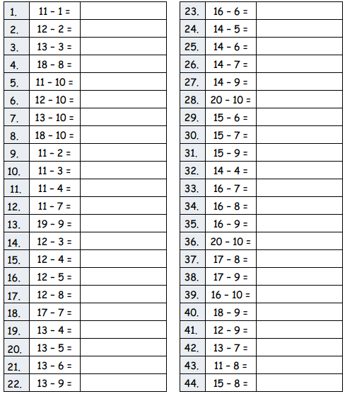 Eureka Math Grade 2 Module 7 Lesson 11 Sprint Answer Key 2