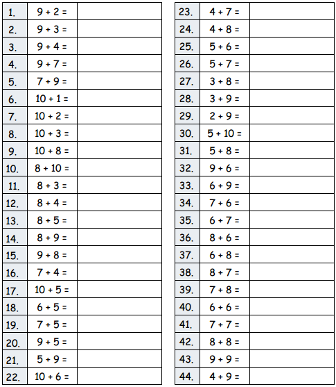 Eureka Math Grade 2 Module 7 Lesson 12 Sprint Answer Key 1