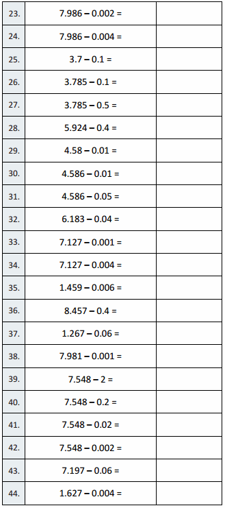 Eureka Math Grade 5 Module 1 Lesson 13 Sprint Answer Key 4