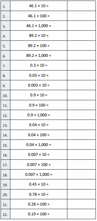 Eureka Math Grade 5 Module 1 Lesson 5 Sprint Answer Key 3