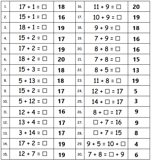 Engage-NY-Math-1st-Grade-Module-3-Lesson-9-Sprint-Answer-Key-1