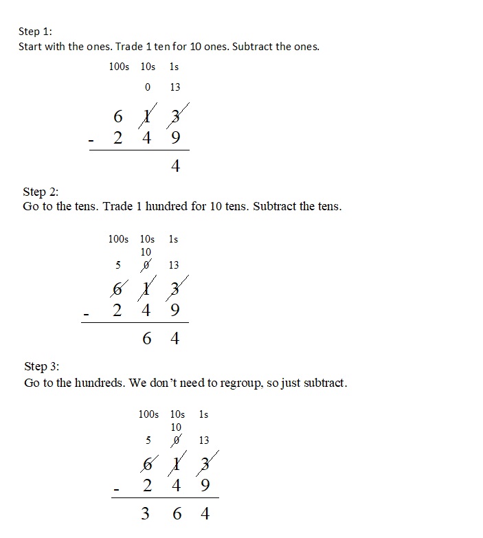 Everyday-Mathematics-4th-Grade-Answer-Key-Unit-1-Place-Value-Multidigit-Addition-and-Subtraction-Everyday-Math-Grade-4-Home-Link-1.9-Answer-Key-U.S.-Traditional-Subtraction-Question-2