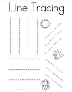 line tracing sheet for primary