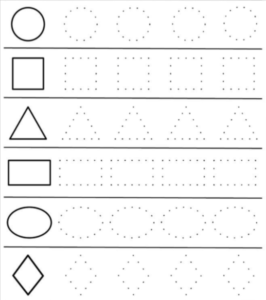Tracing sheet for shapes