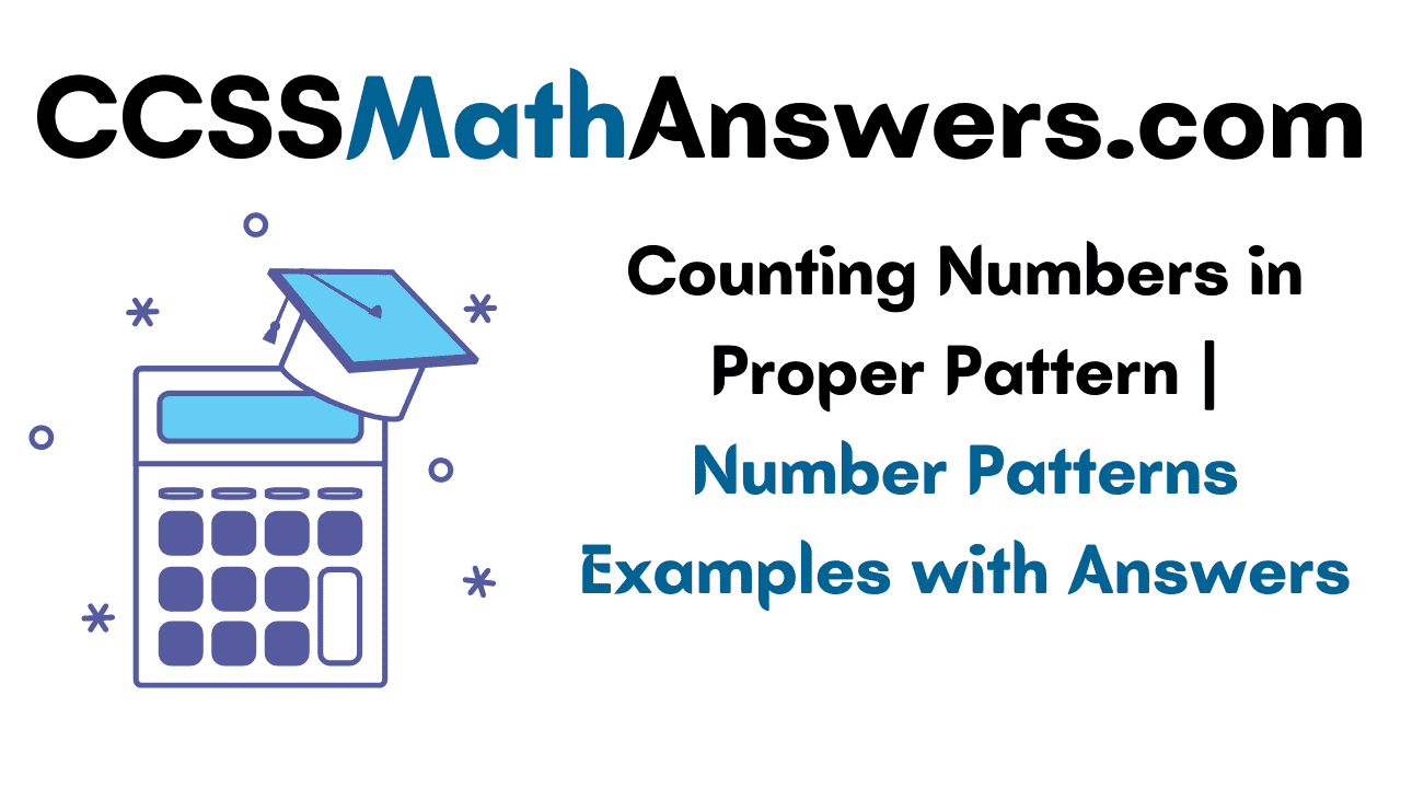 Counting Numbers in Proper Pattern