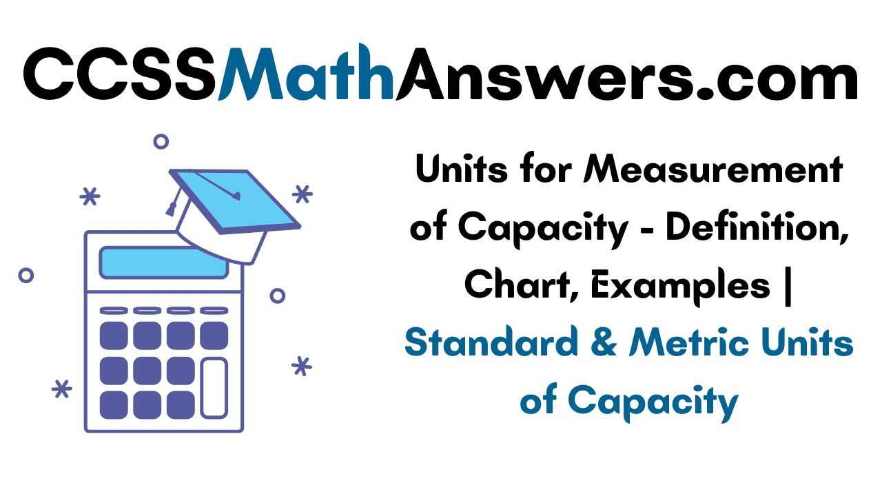 Units for Measurement of Capacity