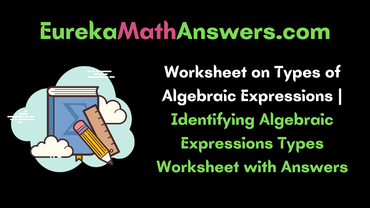 Worksheet on Type of Algebraic Expressions