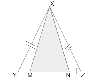 Points on the Base of an Isosceles Triangle 1