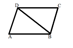 Parallelogram with diagonal